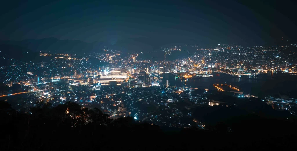 長崎稻佐山觀景台拍攝百萬夜景