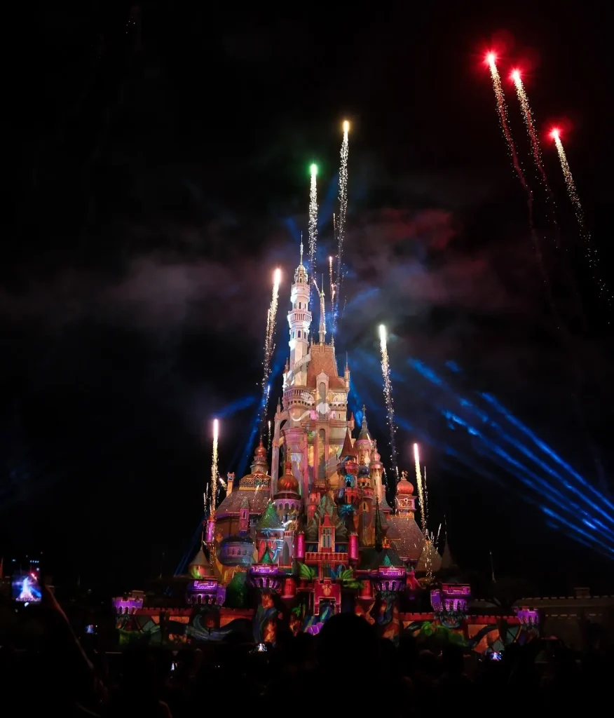 disney hk 20th anniversary fireworks show real photo