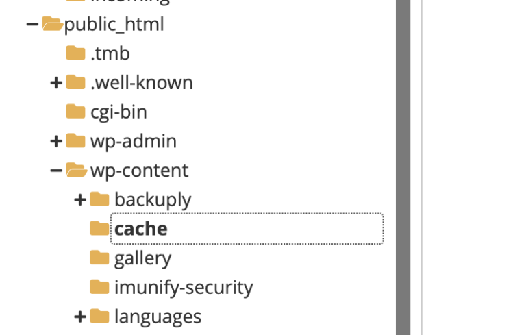 cache directory